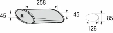 BOSAL 248059 Глушитель универсальный овальный BOSAL