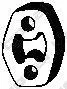 BOSAL 255047 крепление глушителя Ford , Seat ,VW 1.01.4-1.9TD 89>