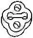BOSAL 255507 крепление глушителя Subaru Impreza 1.61.8 Legacy 2.02.2 92>