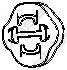 BOSAL 255853 Крепление глушителя Chery Amulet