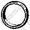 BOSAL 256428 Кольцо уплотнительное Nissan Patrol 2.8TD 88-00