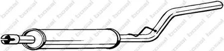 BOSAL 278337 Средний глушитель выхлопных газов