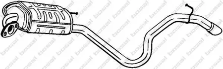 BOSAL 280147 Глушитель задняя часть