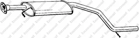 BOSAL 281067 Средний глушитель выхлопных газов