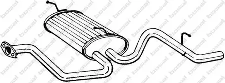 BOSAL 281385 Глушитель зад.часть Daewoo Matiz 0.81.0 1998=>