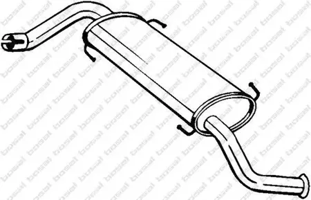 BOSAL 281859 Глушитель выхлопных газов конечный
