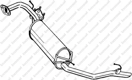 BOSAL 282911 Глушитель выхлопных газов конечный