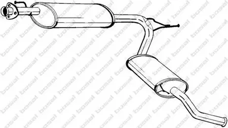 BOSAL 283581 Глушитель задний