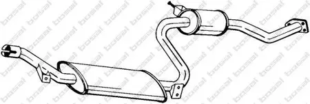 BOSAL 284155 Глушитель центральная часть