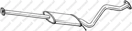 BOSAL 285357 Глушитель средняя часть
