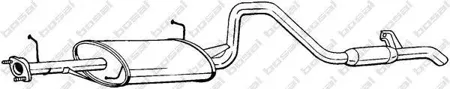 BOSAL 286059 Глушитель задняя часть
