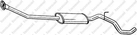 BOSAL 286277 глушитель средняя часть Nissan Note 1.4i 16V 06>