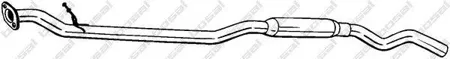 BOSAL 287217 Резонатор Nissan Qashqai