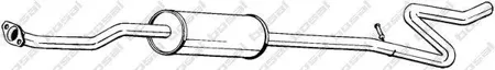 BOSAL 288617 Глушитель центральная часть