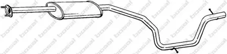 BOSAL 289449 Глушитель центральная часть