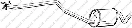 BOSAL 290089 Глушитель центральная часть