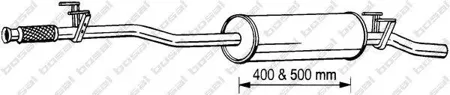 BOSAL 291069 Глушитель средняя часть