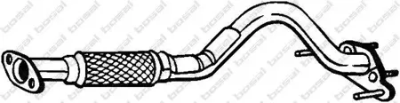 BOSAL 750073 [286101C510] труба глушителя приемная Hyundai Getz 1.1i 12V G4HG 06>