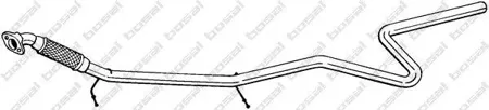 BOSAL 965129 [1141303] труба глушителя приемная Ford Fiesta 1.25i1.4i 16V 01-03