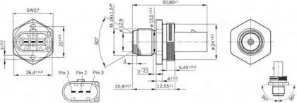 BOSCH 0281002842 Датчик давления топлива