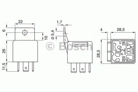 BOSCH 0332209211 Реле электрическое