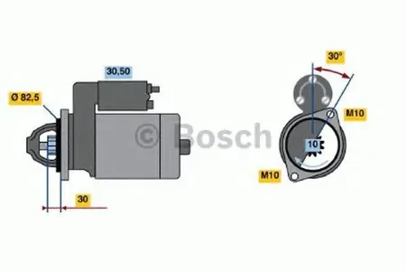 BOSCH 0986014660 Стартер, 12В 2.2кВт
