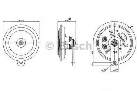 BOSCH 0986320301 Горн normale tone fd4 24v