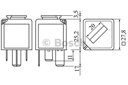 BOSCH 0986332050 Реле FORD BOSCH