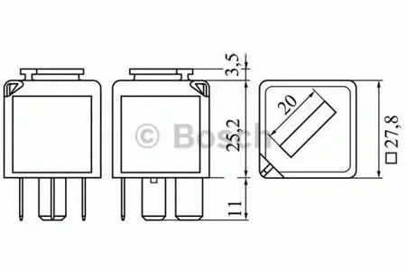 BOSCH 0986332053 Мини-реле 12в