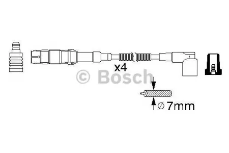 BOSCH 0986356310 Высоковольтные провода комплект