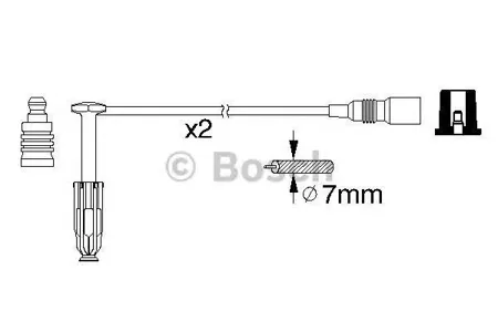 BOSCH 0986356311 Высоковольтные провода комплект