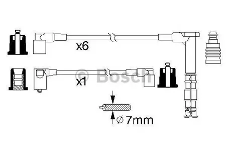 BOSCH 0986356314 Высоковольтные провода комплект