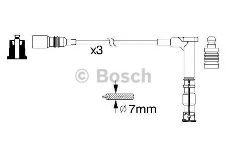 BOSCH 0986356316 Высоковольтные провода комплект