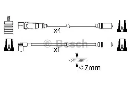 BOSCH 0986356317 Высоковольтные провода комплект