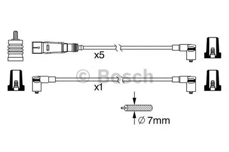 BOSCH 0986356340 Высоковольтные провода комплект