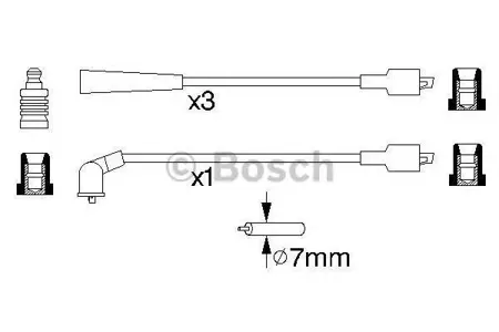 BOSCH 0986356710 Высоковольтные провода комплект