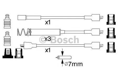 BOSCH 0986356722 Высоковольтные провода комплект