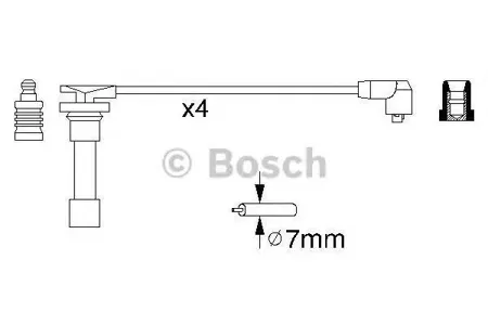 BOSCH 0986356776 Провода высоковольтные, комплект