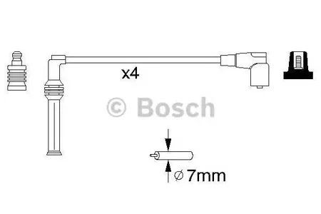 BOSCH 0986356778 Высоковольтные провода комплект