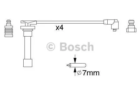 BOSCH 0986356821 Высоковольтные провода комплект