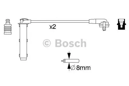 BOSCH 0986356833 Высоковольтные провода комплект