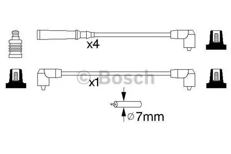 BOSCH 0986356847 Высоковольтные провода комплект