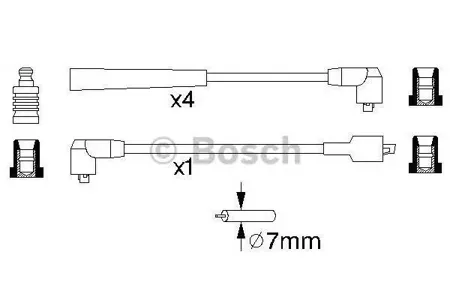 BOSCH 0986356859 Высоковольтные провода комплект