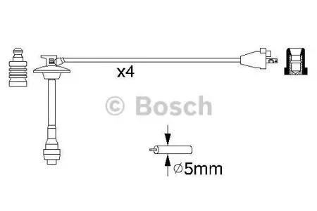 BOSCH 0986356923 Провода высоковольтные, комплект