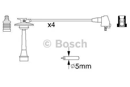 BOSCH 0986356933 Высоковольтные провода комплект