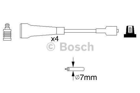 BOSCH 0986356967 Провода высоковольтные, комплект