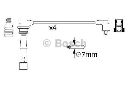 BOSCH 0986356970 Высоковольтные провода комплект