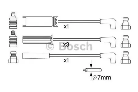 BOSCH 0986356972 Высоковольтные провода комплект