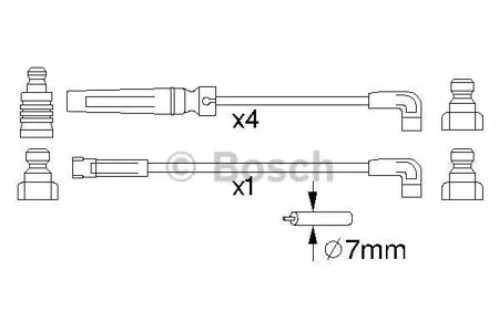 BOSCH 0986356975 Высоковольтные провода комплект