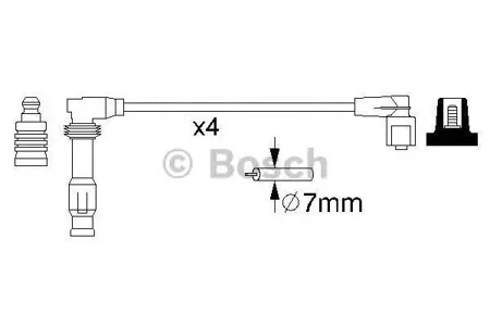 BOSCH 0986356986 Высоковольтные провода комплект